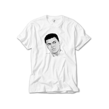 Muhammed Ali Drawing Beyaz Tişört Beyaz