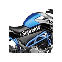 Cfmoto 250 Nk Supreme Orta Şase Tasarım Motosiklet Sticker Etiket Modeli Beyaz