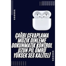Bluetooth Kulaklık Beyaz Çhassasiyet Cevaplama Dokunmatik Kontrol Kablosuz Belirtilmemiş