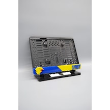 Sarı Laciveret Taraftar 3d Kabartmalı Pleksi Motor Plakalığı - 848647856