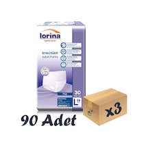 Lorina 6 Damla Yetişkin Emici Külot L 3 x 30'Lu