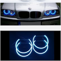 BMW E46 Angel Eyes Halka Buz Mavi Pamuk Led