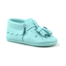 Hapshoe Hapshoe Kids Hakiki Deri Yeşil Lastikli Erkek Bebek Patik Yeşil