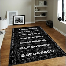 Rovigo Home Dijital Baskı Yıkanabilir Kaymaz Taban Salon Halısı RVG0094-SD1013 Çok Renkli