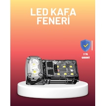 Ceylan Adam 3 Fonksiyonlu Led Far El Feneri Çalışma Lambası Uzun Pil Ömürlü Çok Renkli
