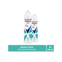 Kadın Sprey Deodorant Shower Fresh 72 Saat Kesintisiz Üstün Koruma 150 Ml X2