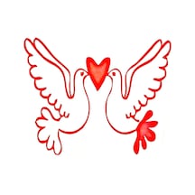 Sticker Sevgiliye Özel Kırmızı 25 20-0 Renkli