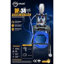 DF-34 Diyaframlı Boya Pompası-Siyah