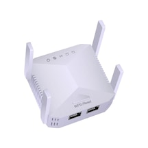 Beyaz 300m 2.4ghz Wifi Sinyal Güçlendirici, Eu Şarj Aleti, Ieee 802.11b/g/n Standardı, Wps/reset Tuşlu