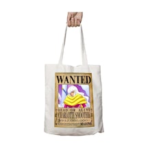 Art Hediye Wanted Charlotte Smoothie Anime İki Tarafı Kalıcı Baskılı Yıkanabilir Okul Plaj Omuz Bez Çantası Çok Renkli
