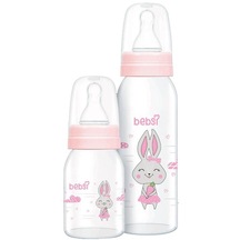 Bebsi Cam Biberon Seti Pembe (250 ML+125Ml)