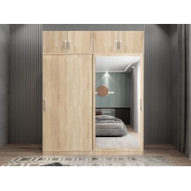 Porta Sürgü Kapaklı Dolap Gardırop Yüklüklü M 160 Cm Montaj Dahil