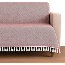 Dama Desen Dokuma %100 Pamuklu Çok Amaçlı Pike Koltuk Örtüsü 180x230 Bordo