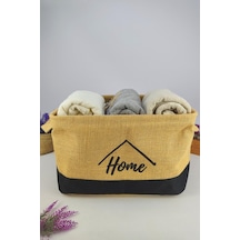 Digithome Hasır Çok Amaçlı Düzenleyici Organizer Mega Dikdörtgen Sepet Siyah - Cly-j1004