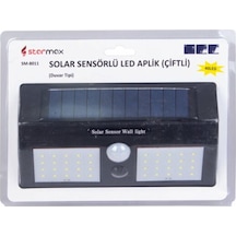 Starmax Led Aplik Solar Çift Sensörlü 40 Led Sm8011 9457