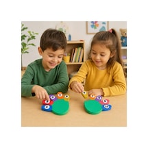 Çocuk Puzzel Rakamlı Renkli Parmaklar Eğitici Bioplastik Puzzle 1 Adet