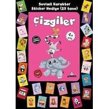 Çizgiler - Stickerlı 4+ Yaş - Afife Çoruk - Panda