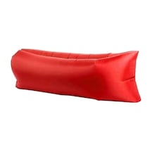 Prestigegoods Plaj / Seyahat / Misafirperverlik / Balıkçılık İçin Şişme Şezlong Polyester Kumaş Sık Hava Yastığı Kanepe, Şişme Yataklar 47242914 Kırmızı 185x75x50cm Kırmızı