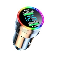 Volta İle Araç Şarj Cihazı 300w Çift Portlu Süper Hızlı Şarj Adaptörü Siyah Araç Şarj Cihazı