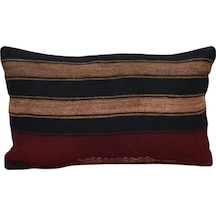 Zehra Abla Halı Yeni El Dokuma Dekoratif Lumbar Kilim Kırlent Yastık Kılıfı 6116