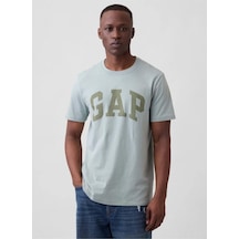 Gap Everyday Soft Basic Logo 856659 T-shirt Kısa Kol Tişört Erkek T-shirt Yeşil-14332