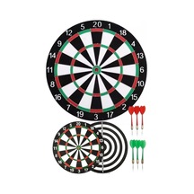 Çift Taraflı Dart Tahtası Ve 6 Adet Metal Uçlu Ok 40 CM Bullseye