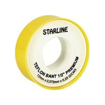 25'li Paket Starline Teflon Bant 12mmx0,075mmx10m