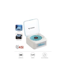 Torima D61 Nostalji Plak Görünüm Dekor Waves Bt Işıklı Tf Kart Aux Özellikli Müzik Çalar Saat Torima D61 Nostalji Plak Görünüm Dekor Waves Bt Işıklı Tf Kart Aux Özellikli Müzik Çalar Saat