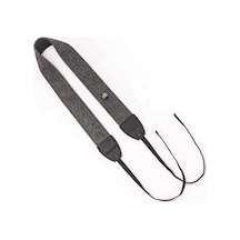 Tüm Dslr Ve Aynasız Fotograf Makineleri İçin Retro Vintage Gri Siyah Omuz Boyun Askısı Neck Strap