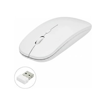 Kablosuz Mouse Fare Şarjlı Bluetooth Wireless Çift Modlu Sessiz Lisinya