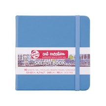 Unbekannt Sketchbook Royal Hardcover Eskiz Defteri 80 Yaprak 140 Gsm 12 X 12 Cm - Göl Mavisi Ka