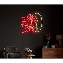 Coffee Time Yazılı Neon Tabela Kırmızı