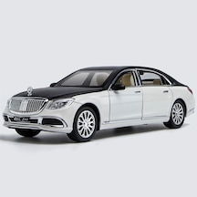 Xcj 1:24 Mercedes-benz Maybach S600 Simülasyon Alaşım Araba Modeli Hediye Beyaz