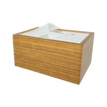 Mimoza Ahşap Masaüstü Yatay Peçetelik Afrika Ceviz 6 Adet