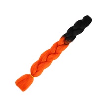 Afrika Örgülük Sentetik Ombreli 100 Gr. / Siyah / Turuncu - Uxfo-462971 Çok Renkli