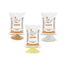 İpek Değirmen Doğal Yeşil Mercimek Un + Kırmızı Mercimek Unu + Pirinç Unu 3 x 5 KG