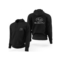 Subaru Carbon Siyah Fermuarlı Limited Edition Kapşonlu Sweatshirt