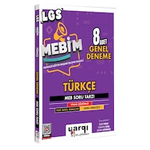 Yargı Ders Arkadaşım 8.sınıf Lgs Mebim Türkçe 8 Adet Genel Deneme