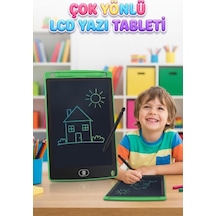 8.5 İnç Lcd Kalemli Çizim Kilitlemeli Silmeli Eğitici Oyuncak Çizim Tableti Yeşil