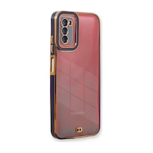 Muratech Newface Samsung Galaxy Uyumlu  A03s Kılıf Liva Lens Silikon - Mavi