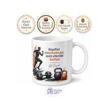 Personal Trainer Hediyesi Spor Temalı Özel Tasarım Baskılı Kupa Bardak Beyaz / Çok Renkli