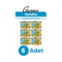 Bado Gurme Yaş Yetişkin Kedi Maması Somonlu 85 Gr 6 Adet