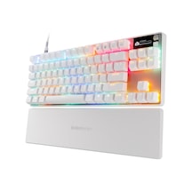 Steelseries Apex Pro Tkl Gen 3 Omnipoint 3.0 Hipermanyetik Switch Rgb Mekanik Kablolu Oyuncu Klavyesi Uk - Beyaz