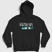 Presmono Unisex Forest Katatonia Kapüşonlu Sweatshirt Siyah