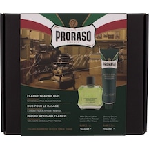 Proraso Duo Tıraş Kremi ve Losyon Tıraş Seti Okaliptüs Tıraş Kremi ve Balsam Tıraş Seti Sandal
