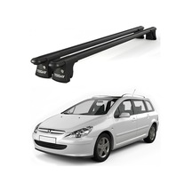 Trio-ı Peugeot 307 Kombi 2002-2007 Uyumlu Siyah Kilitli Ara Atkı 120cm Port Bagaj Tavan Barı