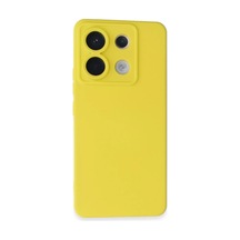 Xiaomi Redmi Note 13 Pro 5g Kılıf Nano İçi Kadife Silikon - Sarı 0.2M-Çok Renkli