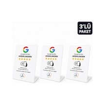 Premium Nfc Google Değerlendirme Standı 3 Lü Paket