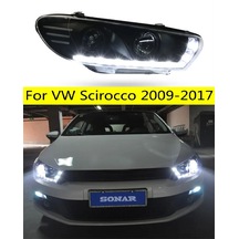 Vw Scirocco 2010-2011 Siyah Sonar Ledli Ön Far