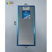 Arçelik Uyumlu : As606s 205x478 Mm Aspiratör & Davlumbaz Tel Yağ Filtresi Model: 9197060805 - 8802511600 20,5x47,8 Cm